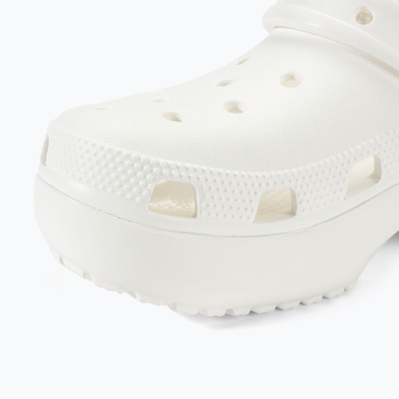 Klapki damskie Crocs Classic Platform Clog white 8
