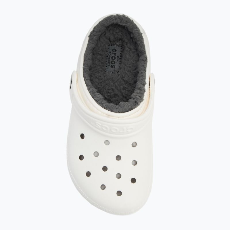 Klapki dziecięce Crocs Classic Lined Clog Kids white/grey 6