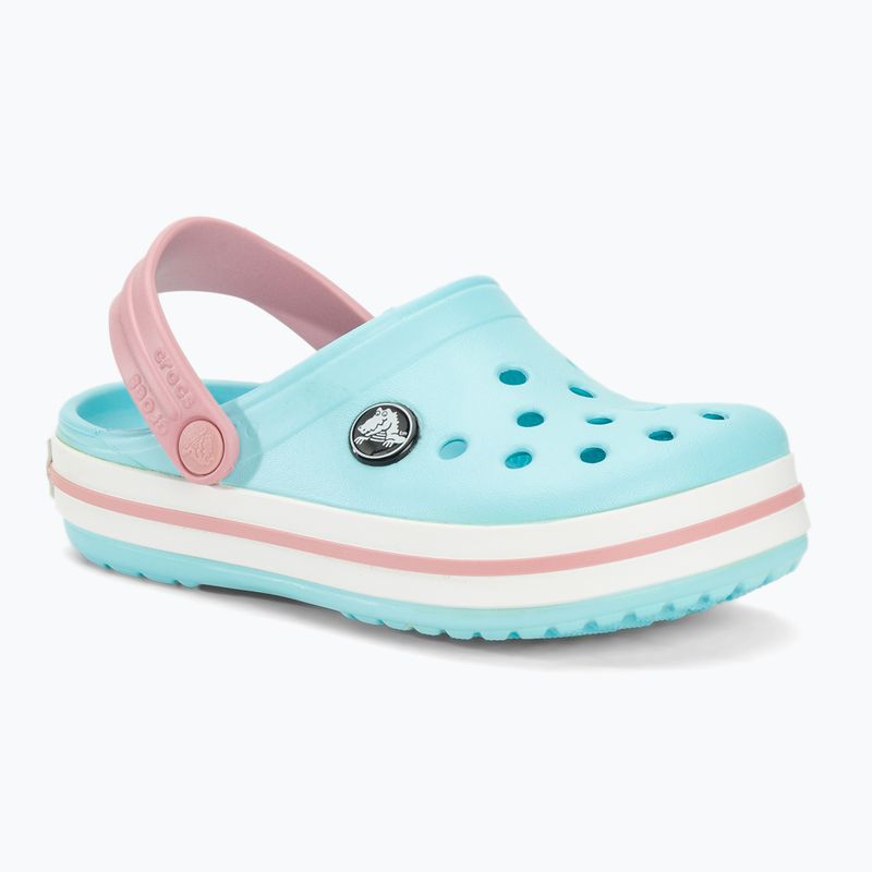 Klapki dziecięce Crocs Crocband Clog Toddler ice blue/white 2