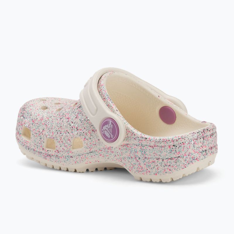 Klapki dziecięce Crocs Classic Glitter Clog Toddler oyster 4