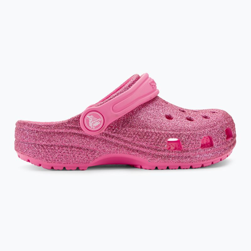 Klapki dziecięce Crocs Classic Glitter Clog Kids pink lemonade 3