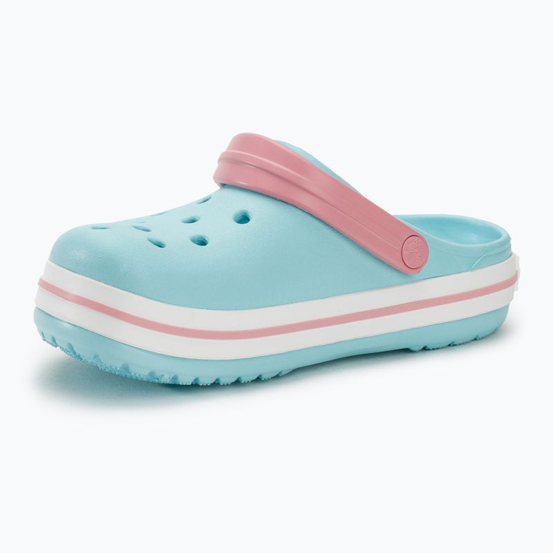 Klapki dziecięce Crocs Crocband Clog Kids ice blue/white 5