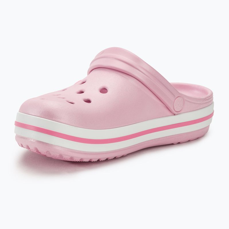 Klapki dziecięce Crocs Crocband Clog Kids ballerina pink 5