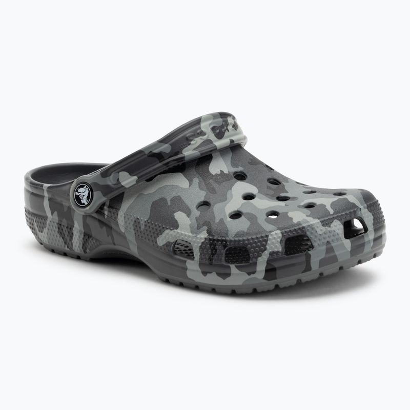 Klapki Crocs Classic Printed Camo Clog slate grey/multi