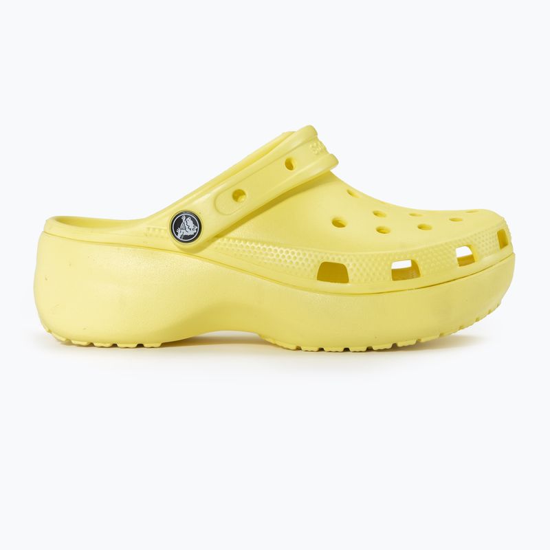 Klapki damskie Crocs Classic Platform Clog banana 4