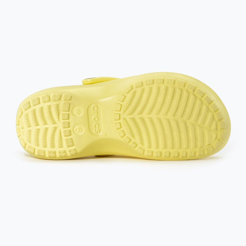 Klapki damskie Crocs Classic Platform Clog banana 5