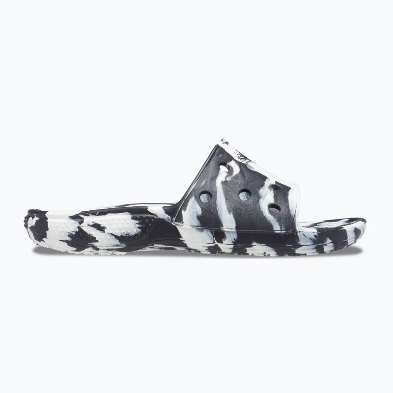 Klapki Crocs Classic Crocs Marbled Slide white/black 9