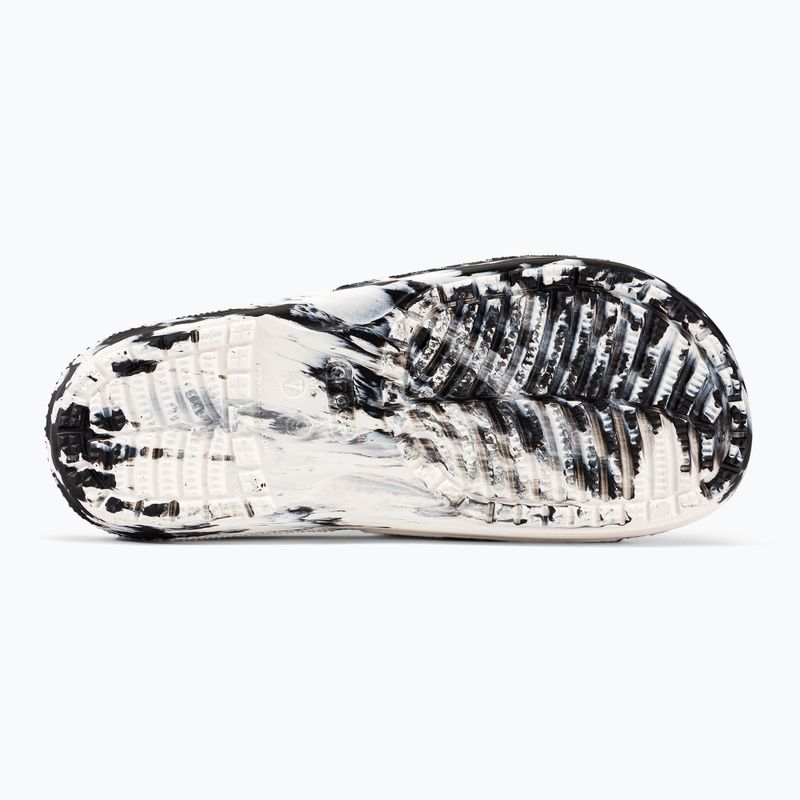 Klapki Crocs Classic Crocs Marbled Slide white/black 5