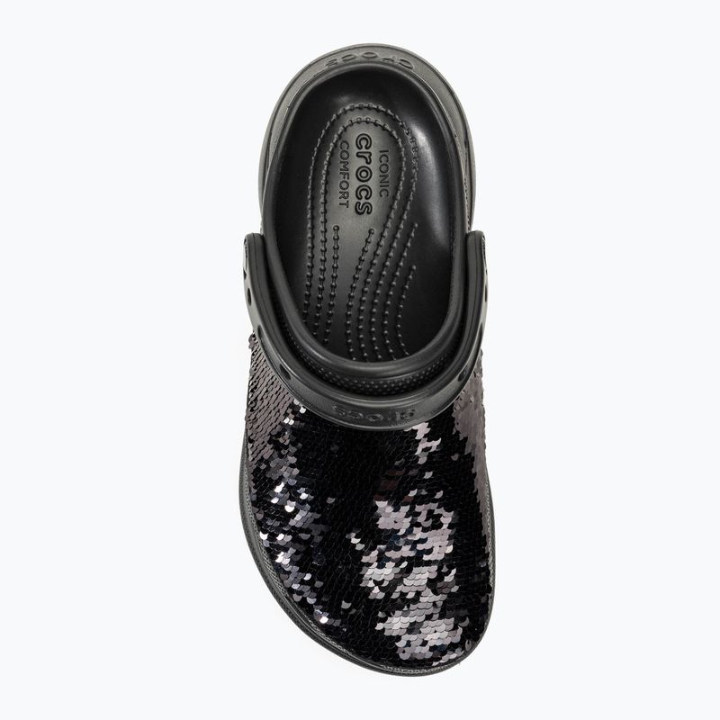 Klapki damskie Crocs Classic Bae Sequin black/multi 8