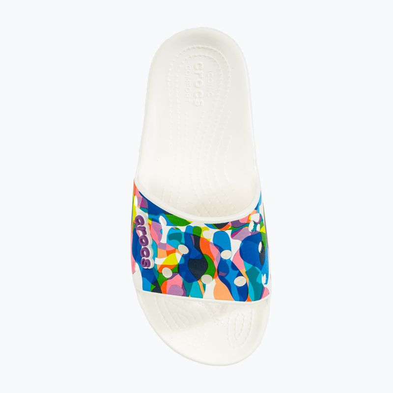 Klapki Crocs Classic Crocs Bubble Block Slide white/multi 5