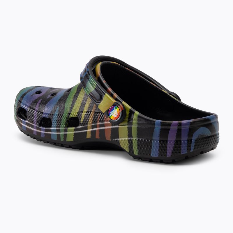 Klapki damskie Crocs Classic Seasonal Printed zebra rainbow 4