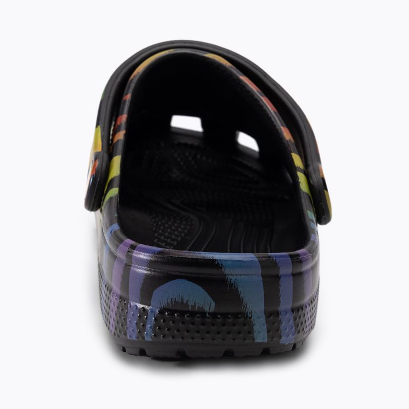 Klapki damskie Crocs Classic Seasonal Printed zebra rainbow 7