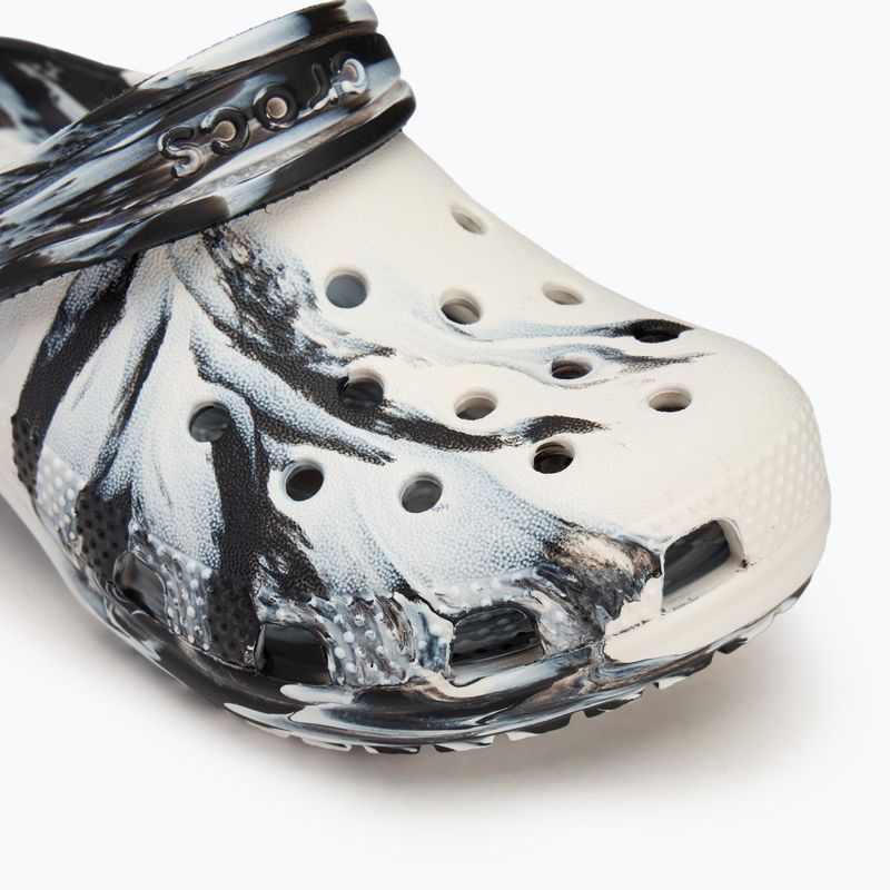 Klapki dziecięce Crocs Classic Marbled Clog Kids black/white 8