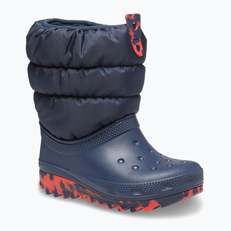 Śniegowce juniorskie Crocs Classic Neo Puff navy 8