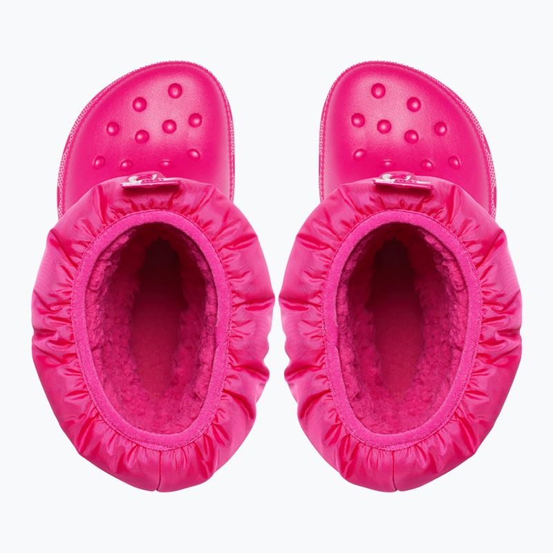 Śniegowce juniorskie Crocs Classic Neo Puff candy pink 11