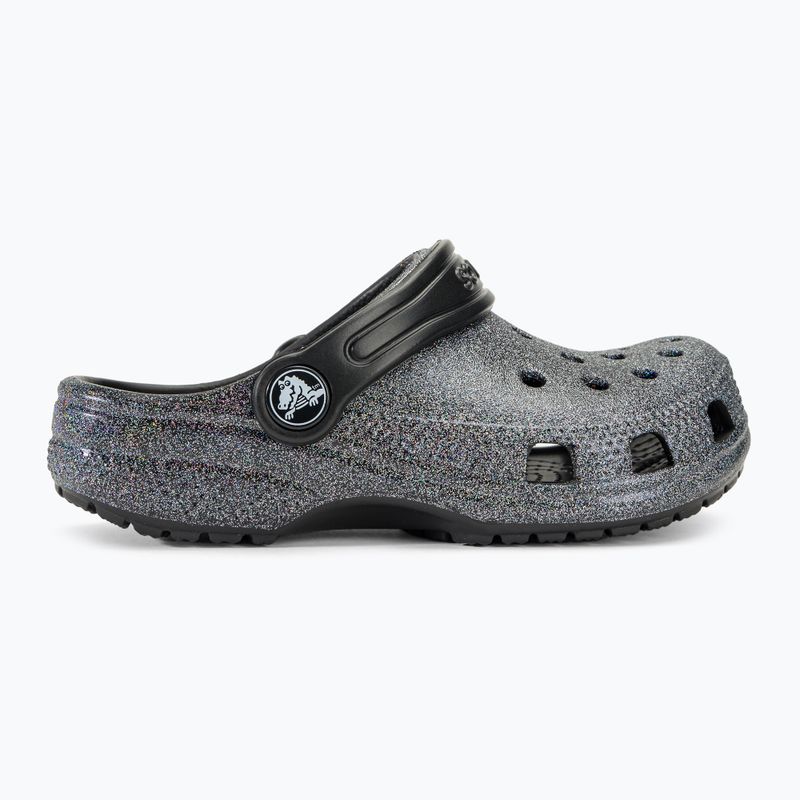 Klapki dziecięce Crocs Classic Glitter Clog Kids black 3