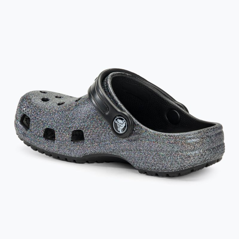 Klapki dziecięce Crocs Classic Glitter Clog Kids black 4