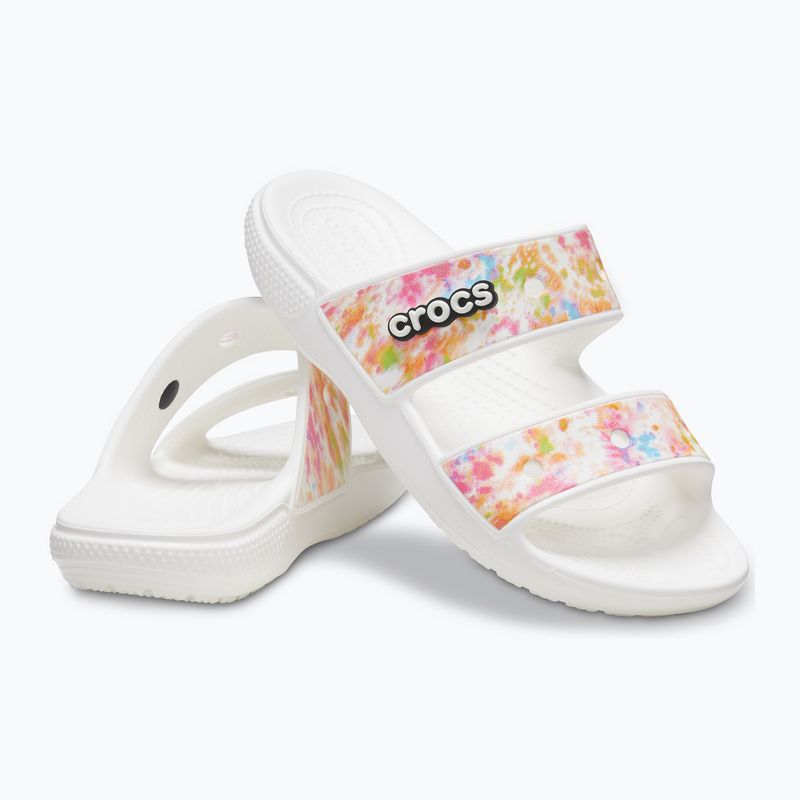 Klapki Crocs Classic Crocs Tie-Dye Graphic Sandal multi/white 13