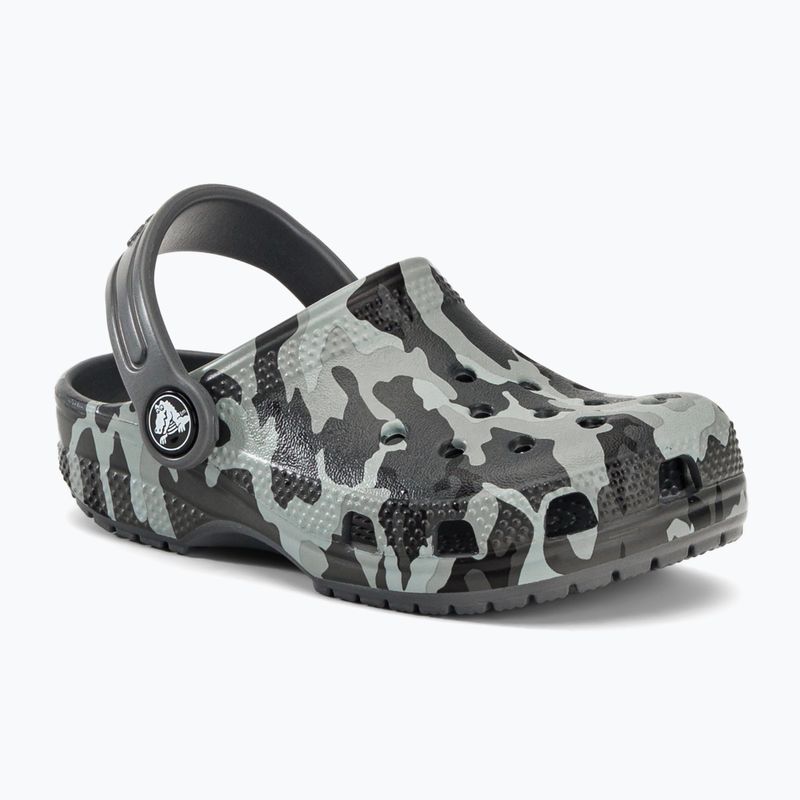 Klapki dziecięce Crocs Classic Camo Clog Toddler black/grey 2