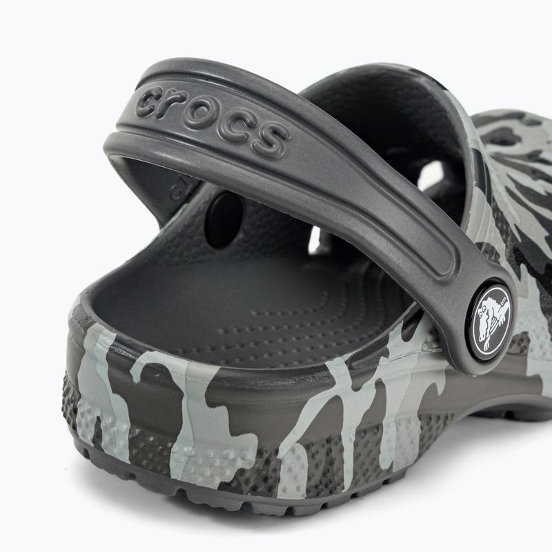 Klapki dziecięce Crocs Classic Camo Clog Toddler black/grey 10