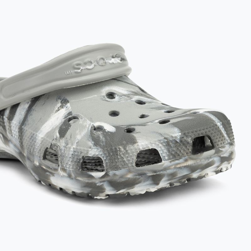 Klapki Crocs Classic Marbled Clog light grey/multi 8