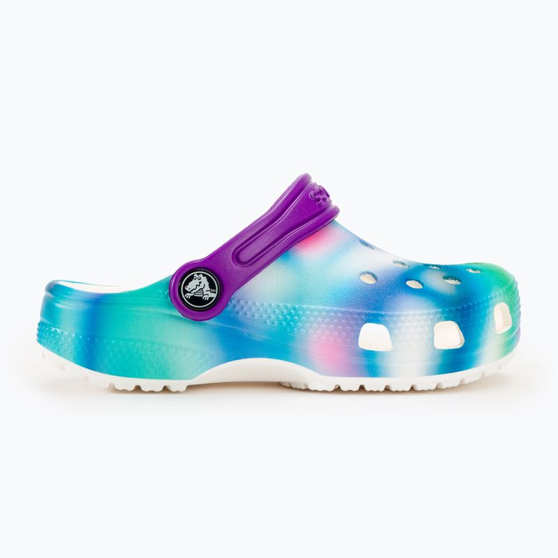 Klapki dziecięce Crocs Classic Solarized Clog white/multi 3