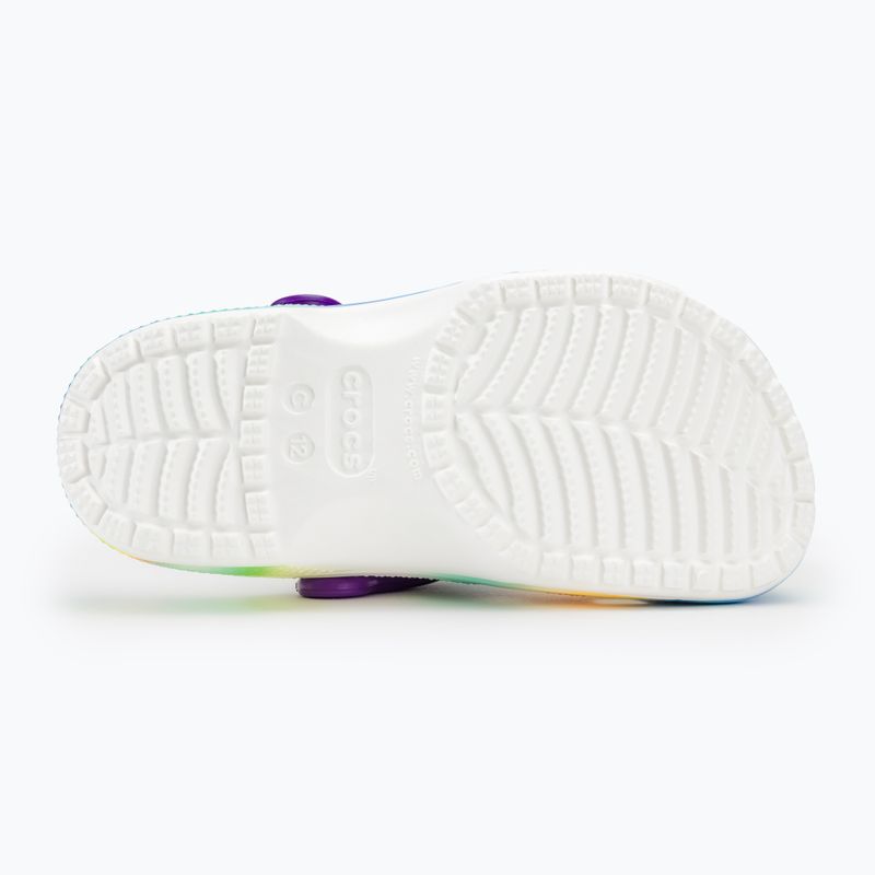 Klapki dziecięce Crocs Classic Solarized Clog white/multi 5