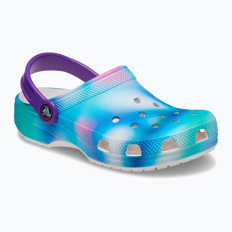 Klapki dziecięce Crocs Classic Solarized Clog white/multi 9