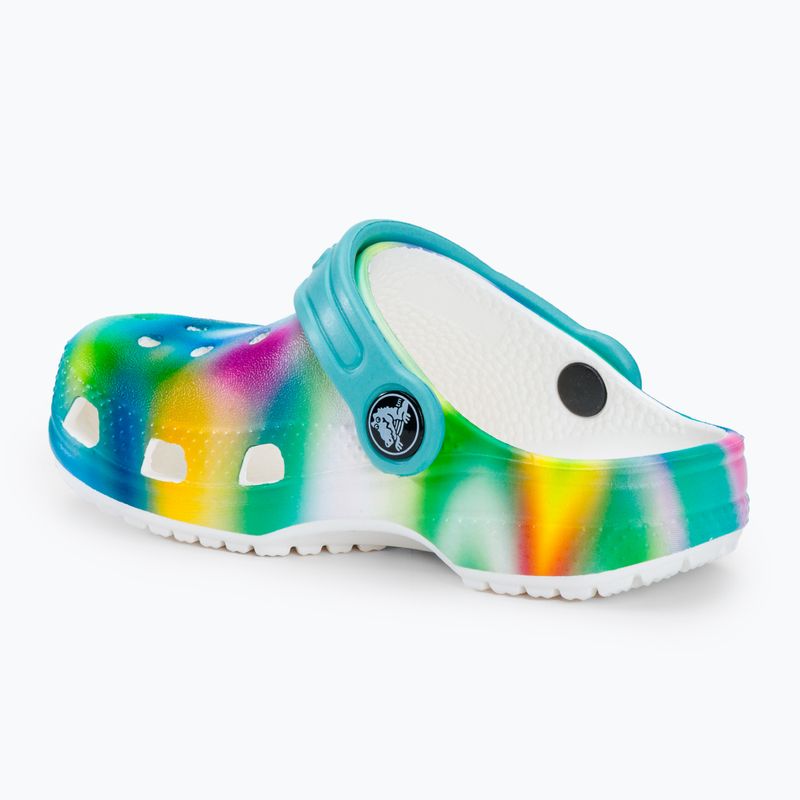 Klapki dziecięce Crocs Classic Solarized Clog white/multi 4