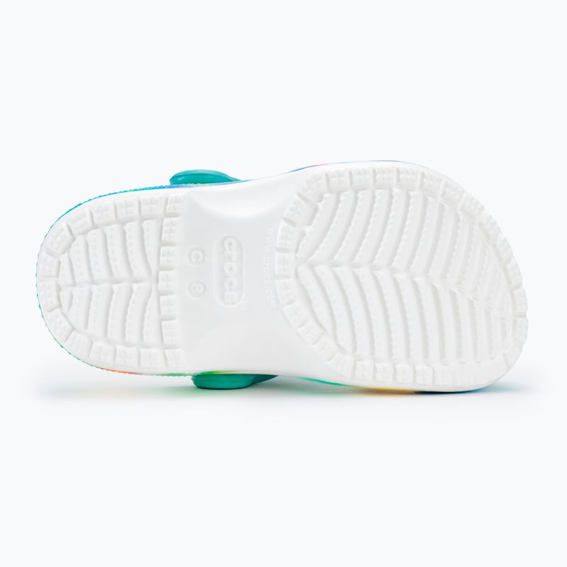 Klapki dziecięce Crocs Classic Solarized Clog white/multi 5