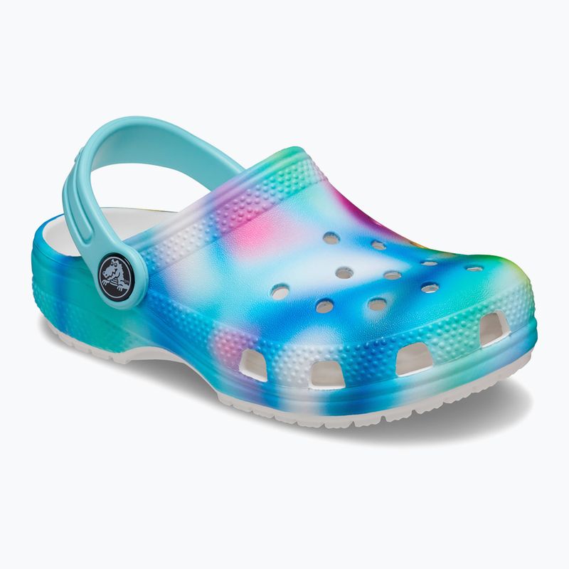 Klapki dziecięce Crocs Classic Solarized Clog white/multi 9