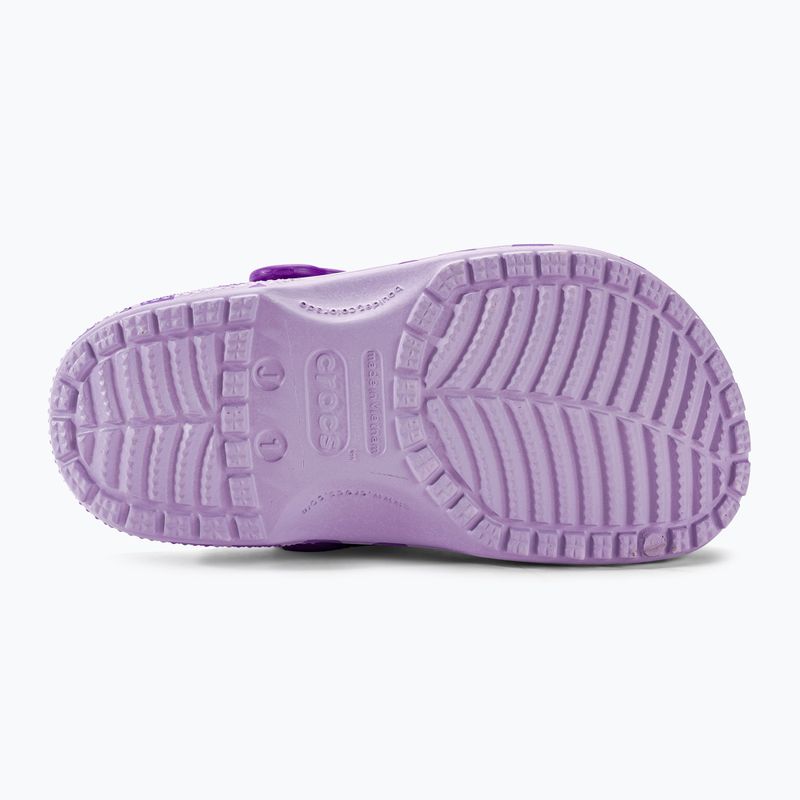 Klapki dziecięce Crocs Classic Easy Icon Clog lavender 6