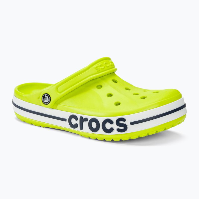 Klapki Crocs Bayaband Clog lime punch/navy 2