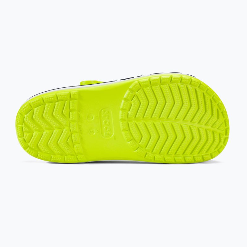 Klapki Crocs Bayaband Clog lime punch/navy 5