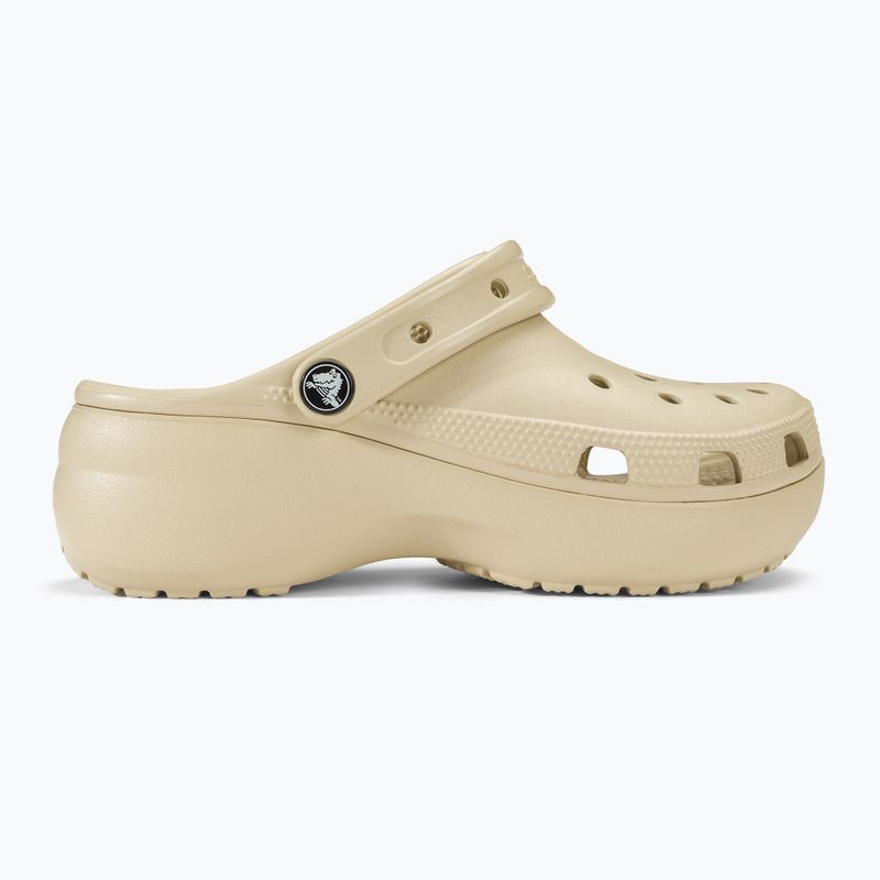 Klapki damskie Crocs Classic Platform Clog bone 3