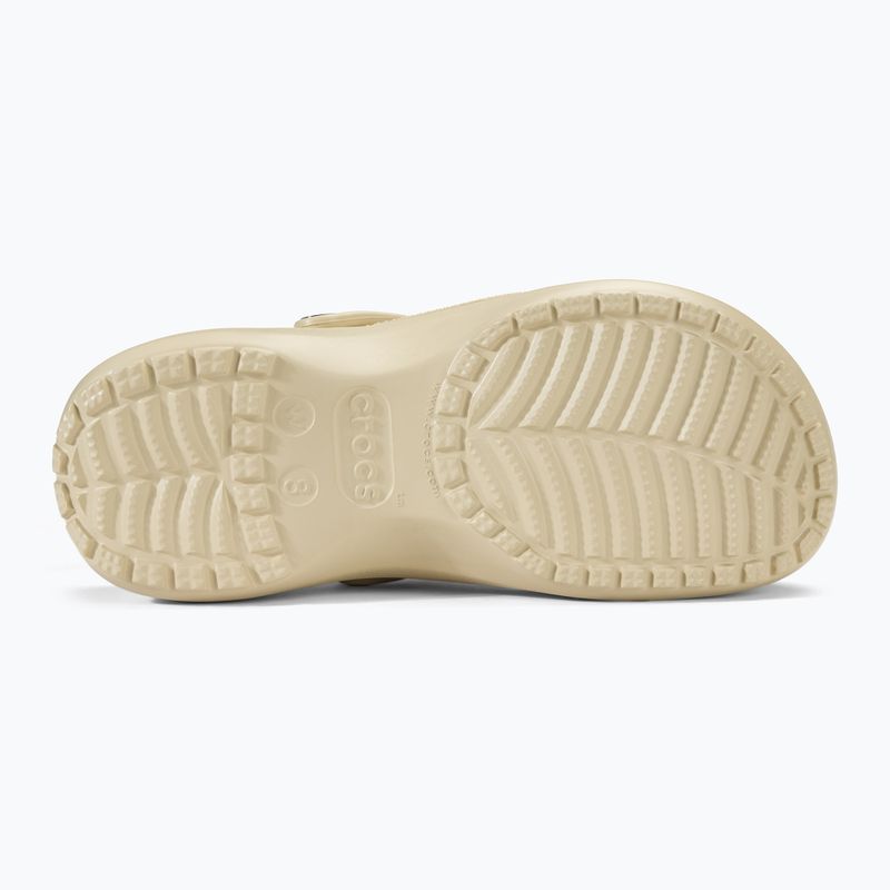 Klapki damskie Crocs Classic Platform Clog bone 5