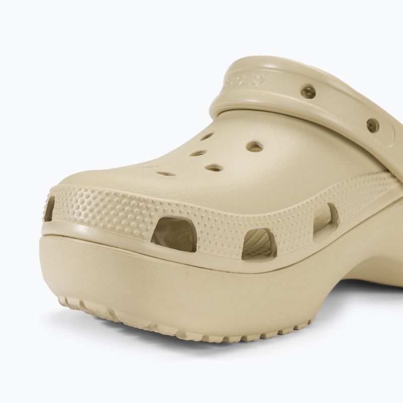 Klapki damskie Crocs Classic Platform Clog bone 8