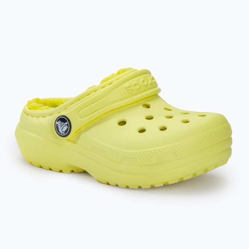 Klapki dziecięce Crocs Classic Lined Clog Toddler sulphur