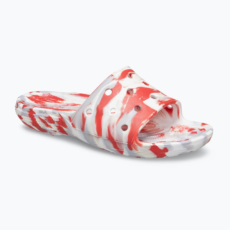 Klapki Crocs Classic Crocs Marbled Slide flame/white 9