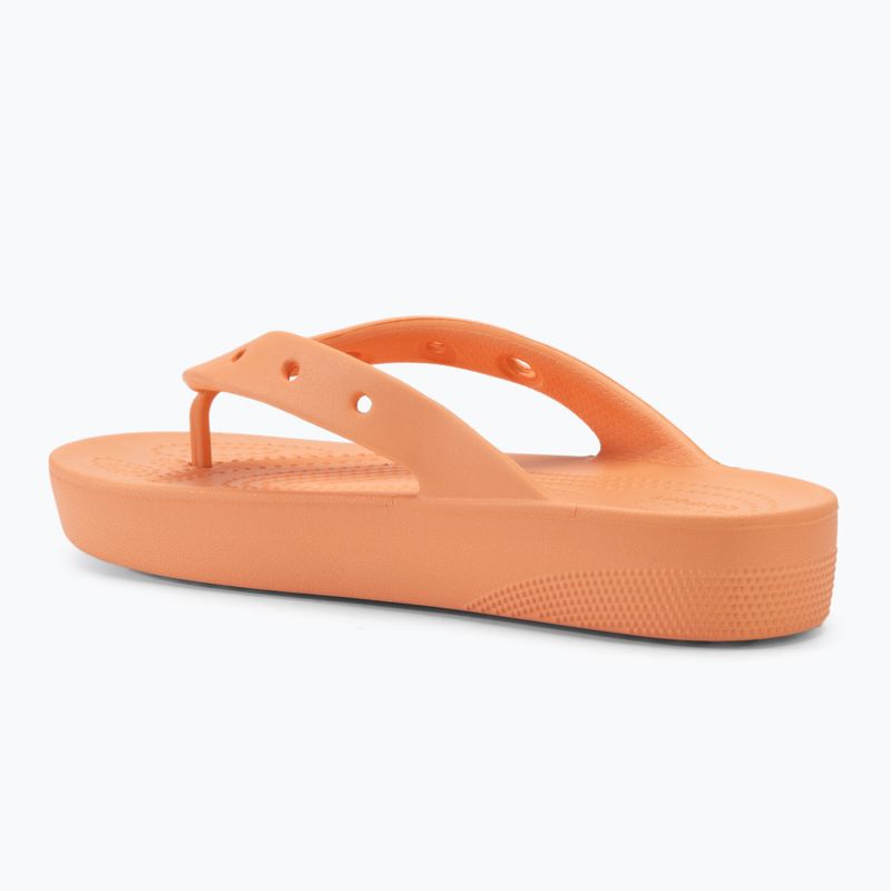 Japonki damskie Crocs Classic Platform papaya 3