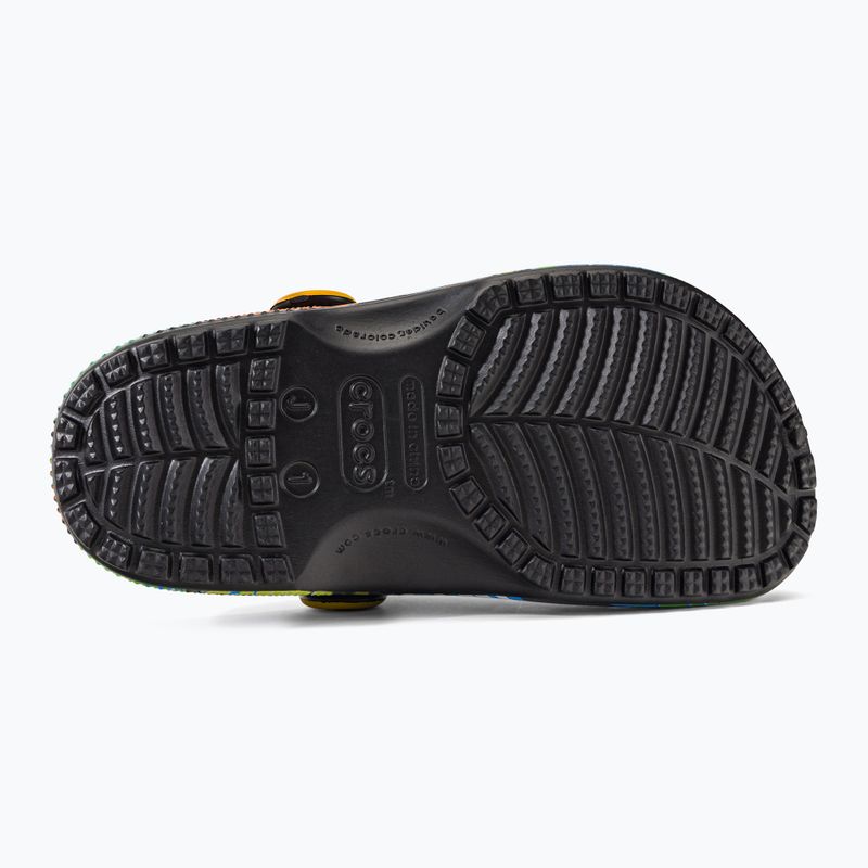 Klapki dziecięce Crocs Classic Pool Party Clog Kids black/multi 6