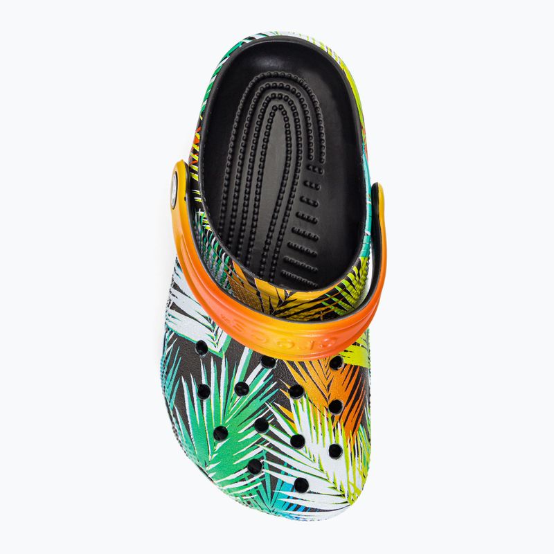 Klapki dziecięce Crocs Classic Pool Party Clog Kids black/multi 7