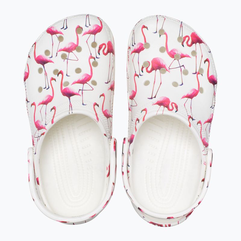 Klapki dziecięce Crocs Classic Pool Party Clog Kids white/flamingo 13