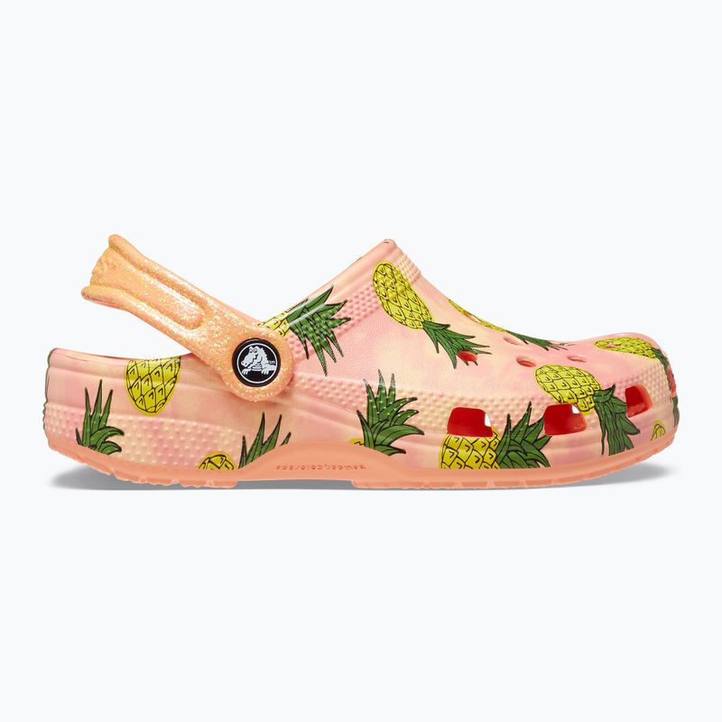 Klapki dziecięce Crocs Classic Pool Party Clog Kids papaya 12