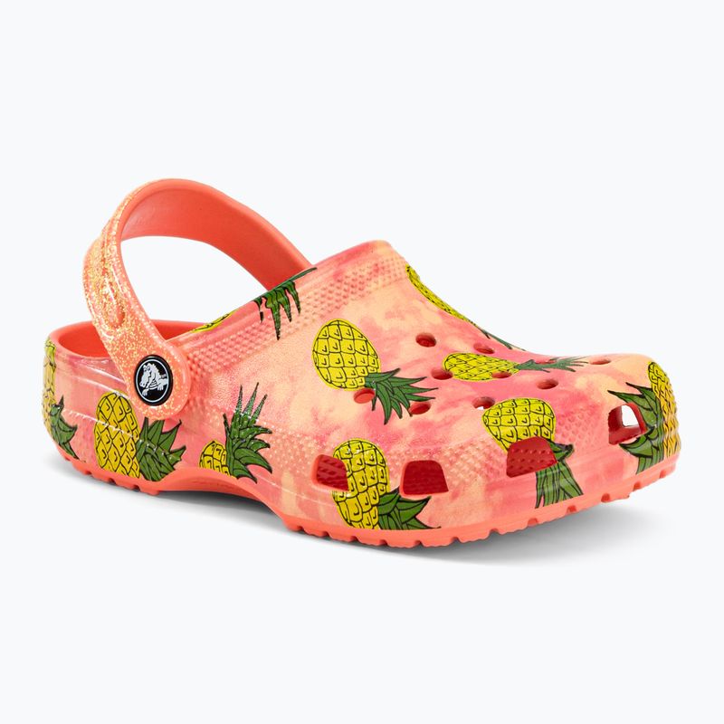 Klapki dziecięce Crocs Classic Pool Party Clog Kids papaya 2