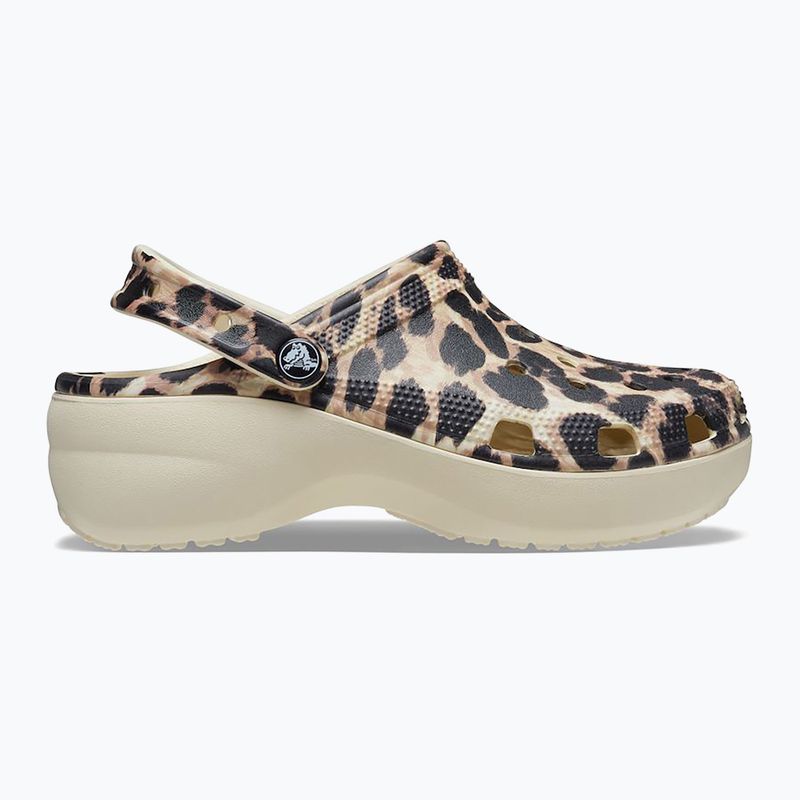 Klapki damskie Crocs Classic Platform Animal Remix bone/leopard 10