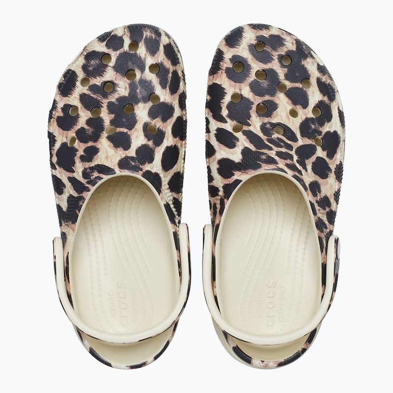 Klapki damskie Crocs Classic Platform Animal Remix bone/leopard 12