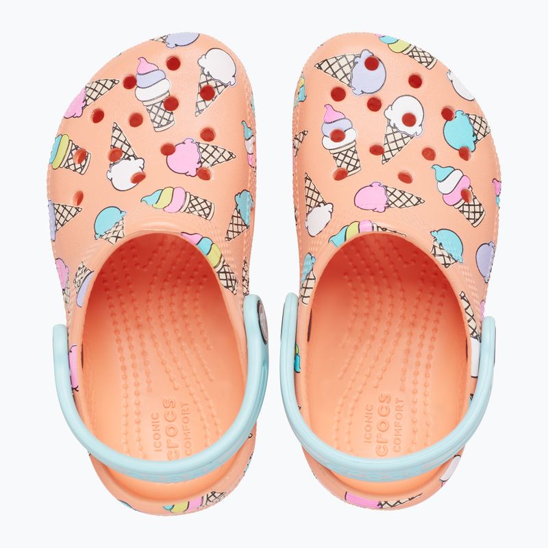 Klapki dziecięce Crocs Classic Pool Party Clog Toddler papaya 13
