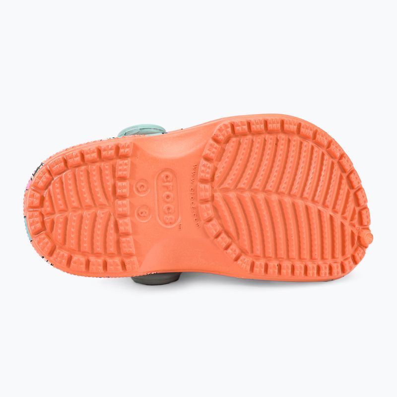 Klapki dziecięce Crocs Classic Pool Party Clog Toddler papaya 6