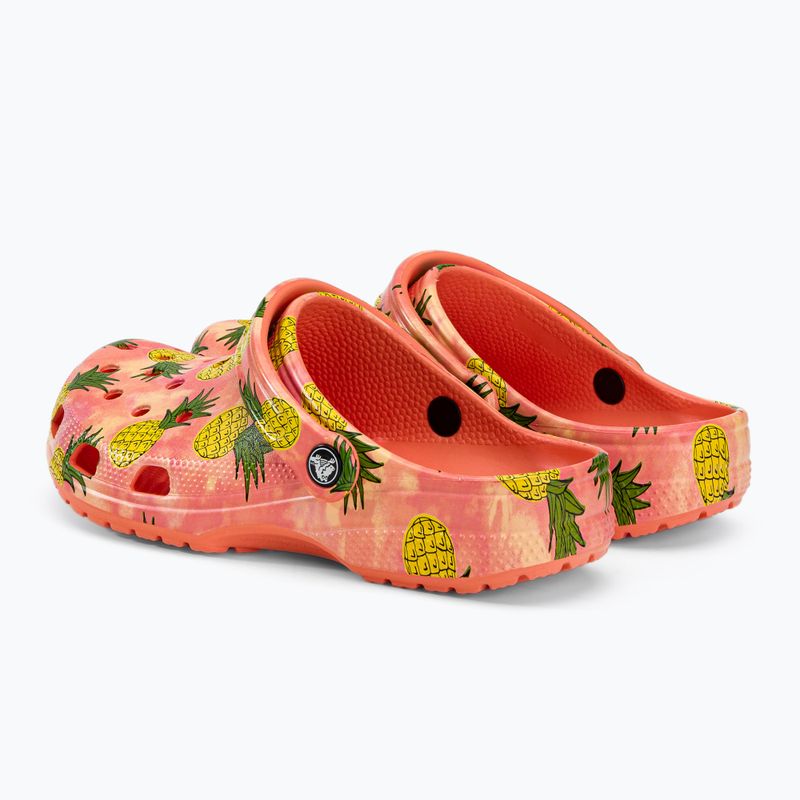 Klapki Crocs Classic Retro Resort Clog papaya/multi 4